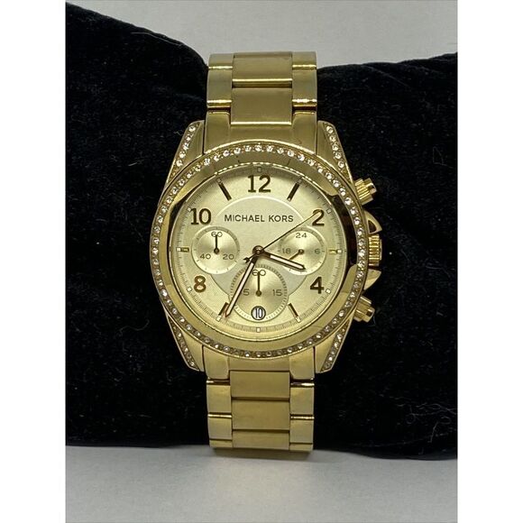 Michael Kors Blair MK5166 Women's Gold Stainless Steel Analog Dial Watch MP856 - Picture 1 of 12